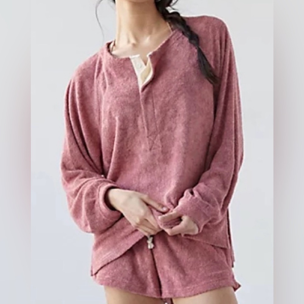 NWOT Out From Under Veronica Terrycloth Popover Sweatshirt